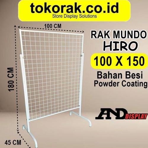 Jual (PROMO) RAK MUNDO 100 X 150 CM HIRO 150 RAK AKSESORIS KAWAT ...