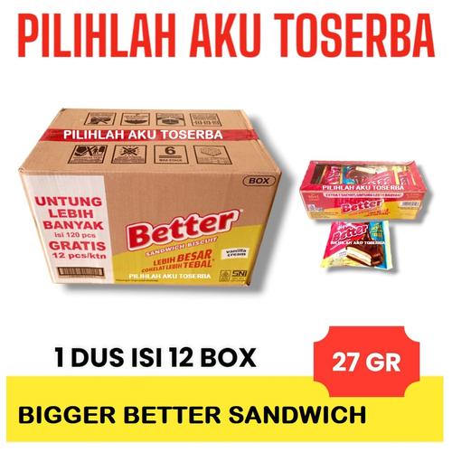 Jual Biskuit Roma BIGGER BETTER Sandwich RENCENG - ( HARGA 1 DUS ...
