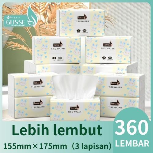 Jual Glisse Tisu Wajah 3ply isi 360 Lembar Facial Tissue - 1 pcs ...