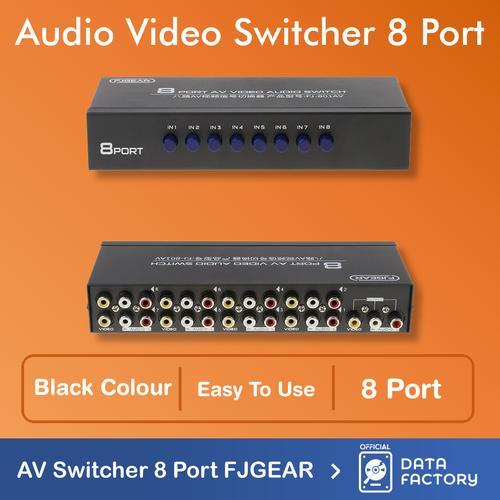 Jual AV Selector / RCA Switch 8 Port / Audio Video Switcher 8Port ...