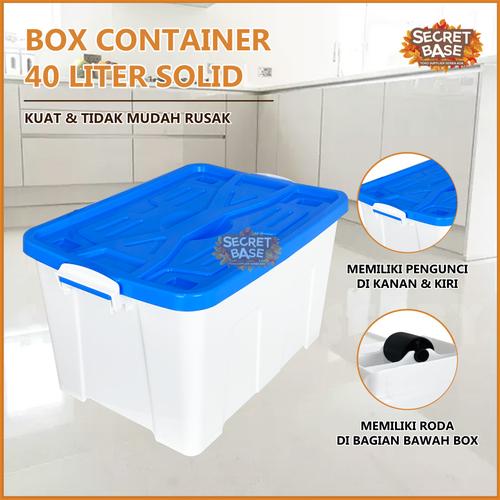 Container Box Biru Roda Promo BOX CONTAINER 40 LITER + RODA - Kontainer Box Plastik / Container ...