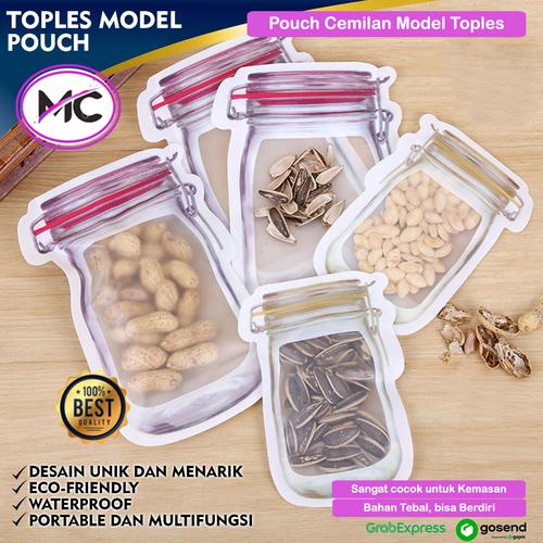 Pouch Snack Besar Jual Plastik Standing Pouch Toples Tempat Penyimpanan Makanan Snack ...