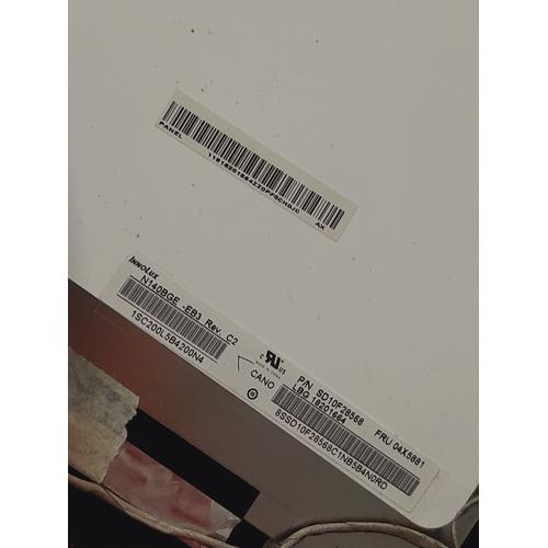 Écran LCD 14.0" Chimei Innolux N140BGE-E53 - Résolution 1366x768 - Rétroéclairage LED - Connecteur EDP 30 Broches - Neuf