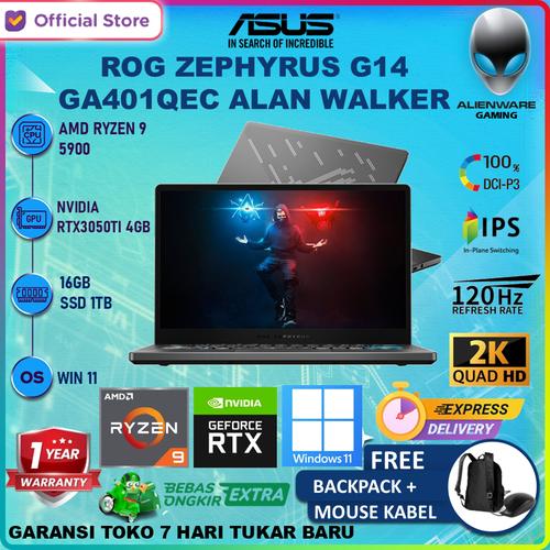 Promo Asus ROG Zephyrus G14 Alan Walker GA401QEC RYZEN 9 5900HS ...