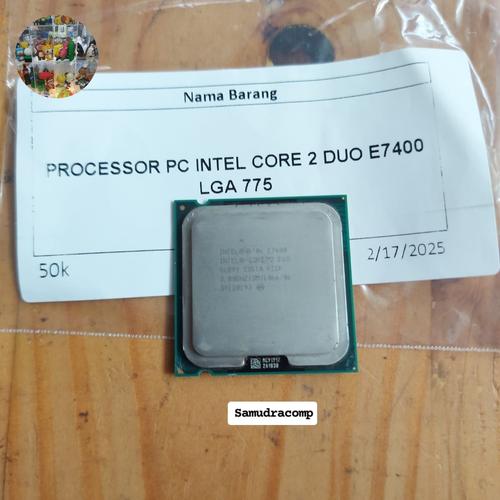 Jual Processor PC INTEL CORE 2 DUO E7400 LGA 775 - Kab. Bekasi ...