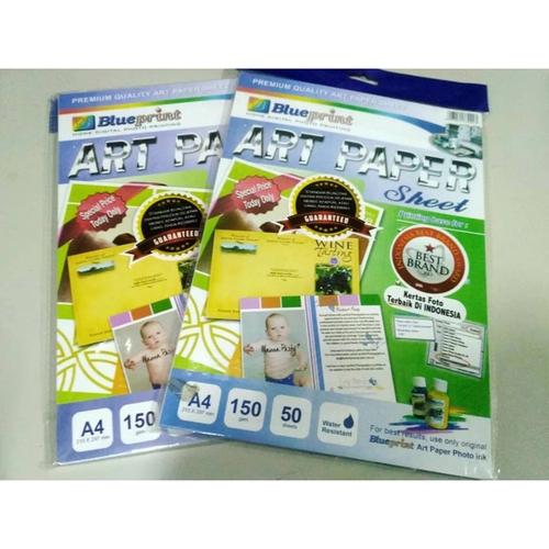 Jual Kertas Art Paper BluePrint A4 - Kota Denpasar - Cko alat tulis