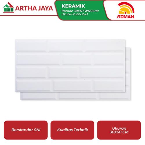 Jual Roman Keramik Dinding Bata 30x60 W63801r Dtube Putih Kw1 Wall
