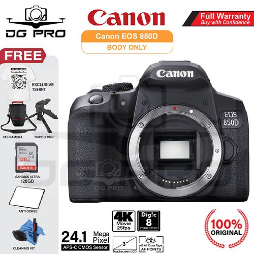Canon EOS 850D Body Only Camera DSLR 850 D BO Paket Bonus di Dg Pro Kamera  Tokopedia