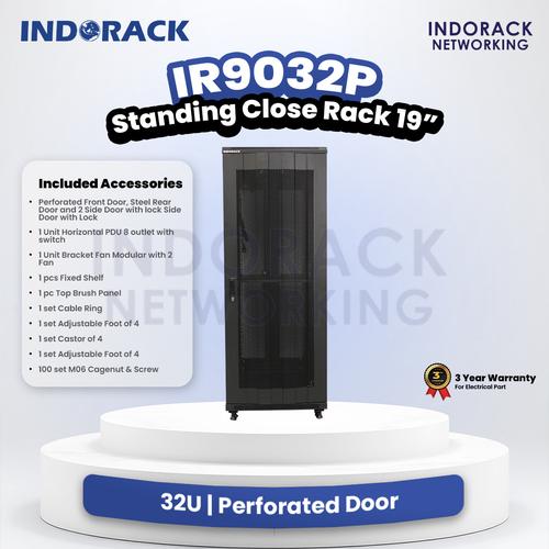 Jual Indorack Close Rack 32U Perforated Door Rak Server Depth 900mm ...