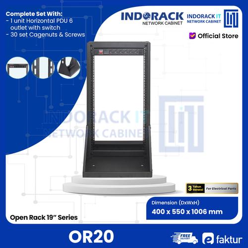 Promo Open Rack INDORACK Rack Server 20U OR20 Cicil 0% 3x - Jakarta ...