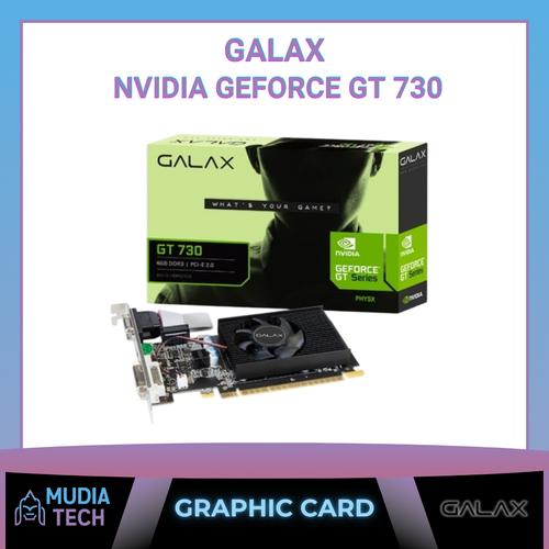 Jual VGA CARD GALAX NVIDIA GEFORCE GT 730 4GB DDR3 4GB DDR3, 64