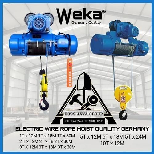 Wire Rope Boss Jual Electric Wire rope Hoist 10 Ton x 12 Meter 380 Volt Weka Germany ...