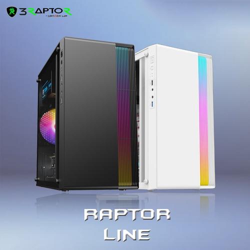 Atx Raptor Gpu Promo Casing Gaming PC M-ATX RAPTOR LINE Free 1 Fan RGB & PSU RG-2 ...