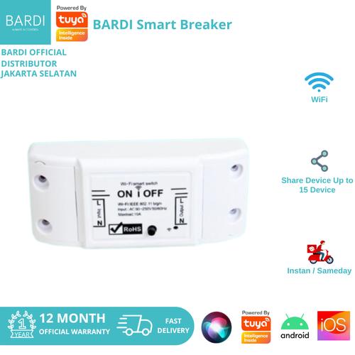 Promo BARDI Smart BREAKER ON OFF Switch Wifi Wireless IoT Home ...