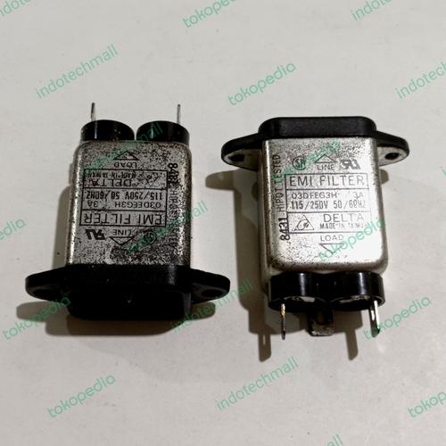 Jual Noise Filter EMI filter 3A 250V Delta Taiwan NOS - Kab. Tangerang ...