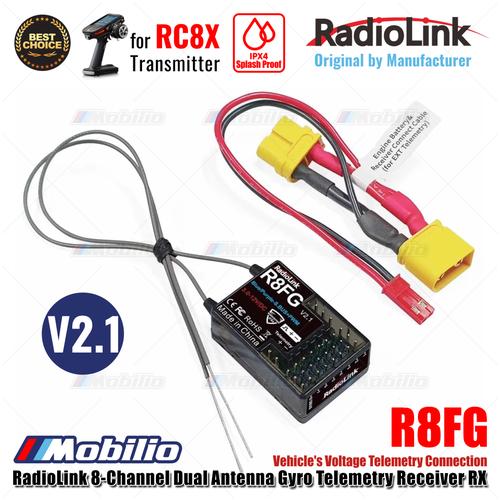 Jual Radiolink R8FG 8-Channel Dual Antenna Gyro Telemetry Receiver RX ...