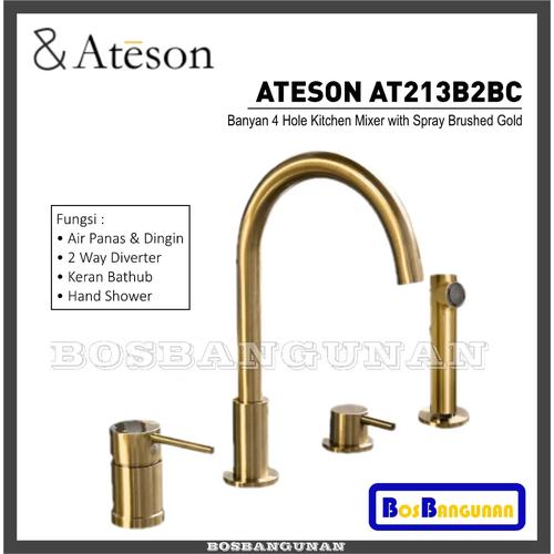 Jual Kran Shower Set Bathtub ATESON AT215BBG / Keran Shower Bathtub ...
