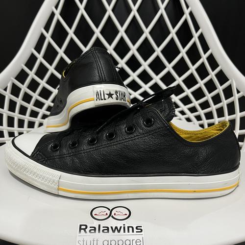 CONVERSE CT LOW BLACK/WHITE/YELLOW LEATHER Size EUR 41/26CM di  Ralawinsstuffapparel Tokopedia