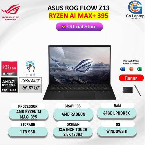 Promo Asus ROG Flow Z13 GZ302EA AMD Ryzen AI MAX+ 395 64GB 1TB SSD 13.4 ...