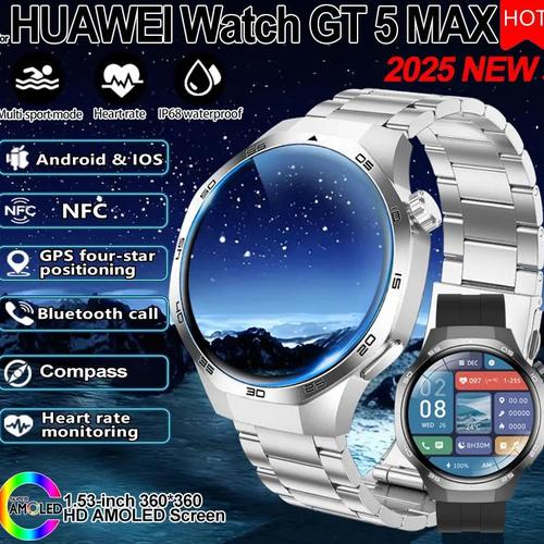 Jual 2025New For Huawei Watch GT5 Pro Smart Watch AMOLED Screen