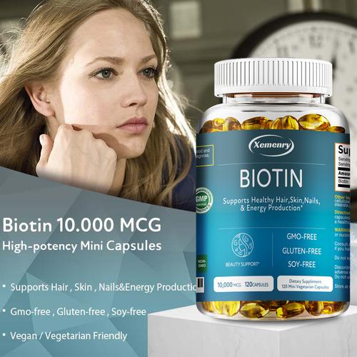 Jual Suplemen makanan kapsul vitamin B7 untuk membantu menjaga rambut ...