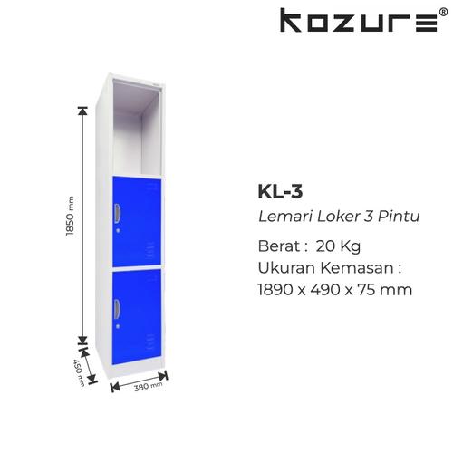 Jual Locker Besi 3 Pintu KL-3 / Locker 3 Pintu Kozure - Kota Bandung ...
