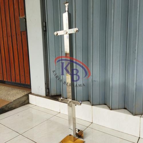 Jual Tiang hollow 40×40 ss201 dan ss304 / Tiang hollow tapak samping ...