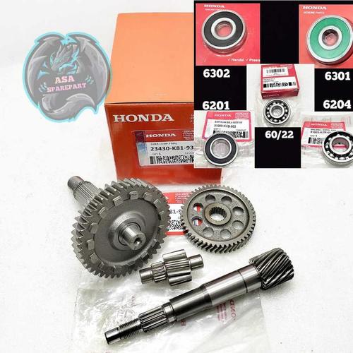 Jual HOT SALE Gigi Rasio K81 + BEARING SET Asli Honda BEAT Pop , BEAT ...