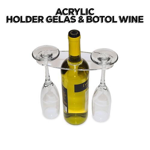Promo Acrylic Holder Standing Rak Wine Stand Berdiri Tempat Gelas Wine ...