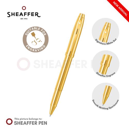 Jual Sheaffer 100 Glossy PVD Gold With PVD Gold Trim Rollerball