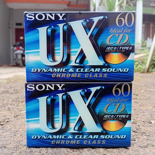 Lot De 2 Cassettes Sony UX 60 – Chrome Class Type II, Neuves