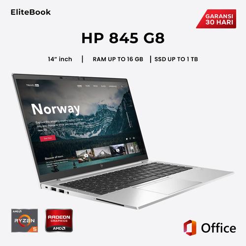 Promo HP Elitebook 845 G8 AMD Ryzen Pro 5650U I Ram 32 Gb Ssd TB NVME I  Windows 11 I Mouse Dan Tas Ram Gb, Ssd 512 Gb NVME di 