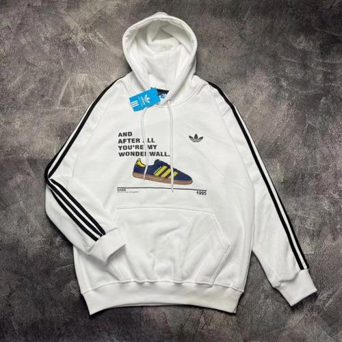 Promo Hoodie Adidas X Oasis Trefoil Hoodie Casual Oasis Putih, L
