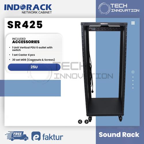 Indorack Sound Rack Jual INDORACK Audio Rack 25U Depth 450mm Sound System Rack Audio Rak ...