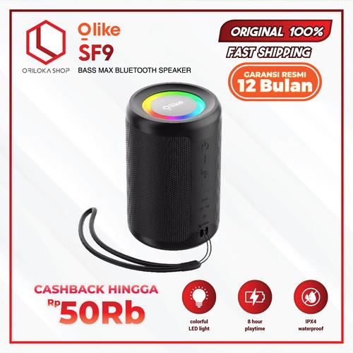 Promo Olike SF9 Wireless Bluetooth Speaker Portable LED Light IPX4