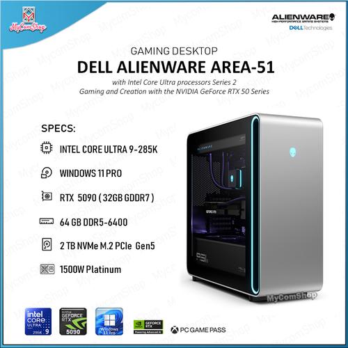 Jual DELL ALIENWARE AREA-51 2025 GAMING DESKTOP ULTRA 9 285K 64GB RAM ...