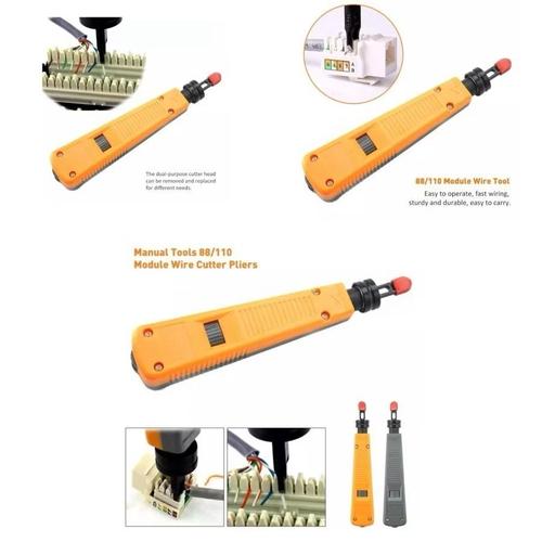 Jual Impact Punch Down Tool Wire Network Cutter 88/110 Blades - Kota ...