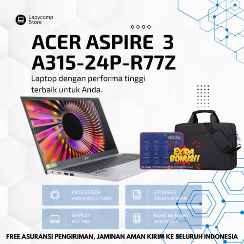 Jual LAPTOP JUTAAN ACER ASPIRE A315-R77Z AMD RYZEN 5-7520 SSD