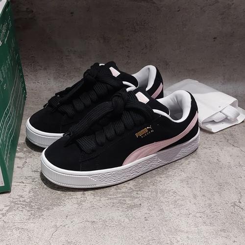 Jual Sepatu Puma Suede XL Black Pink Original 395205 04 BNIB