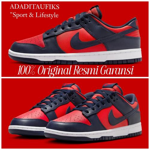 Sepatu Sneakers Nike Dunk Low Retro University Red Original DV0833-601 42  di Adaditaufikshop Tokopedia