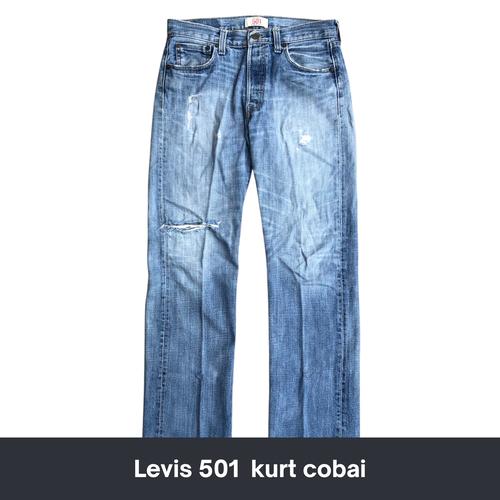 Jual Lev!s 5o1 kurt cobain distressed jeans size 30 Kota Dumai