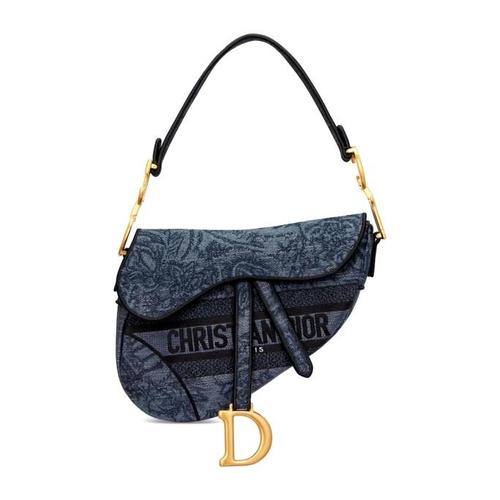 Tas handbag ladies DIOR Saddle Bag Denim Blue Embroidery di Wa Wardrobe  Tokopedia