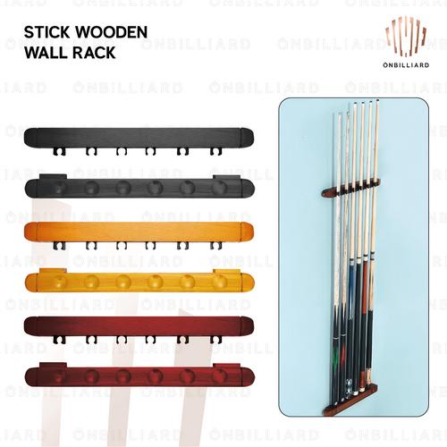 Mini Stick Wall Rack Promo Billiard Cue Stick Wooden Wall Rack Rak Dinding Stik Billiard ...