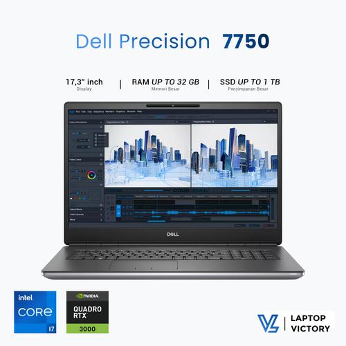 Rtx 3000 Dell Precision Mobile 7750 Jual Laptop Mobile Workstation