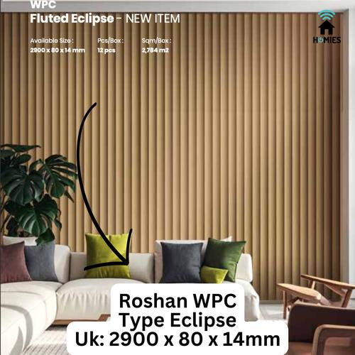 Panel Wpc Rohsan Jual Roshan Wall Panel WPC Type Eclipse 8cm x 290cm - Alder Pine - Kab ...