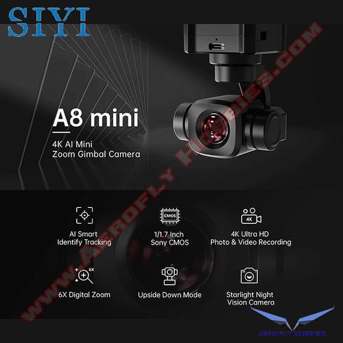 Jual SIYI A8 Mini 4K 8MP Ultra HD 6X Digital Zoom Gimbal Camera