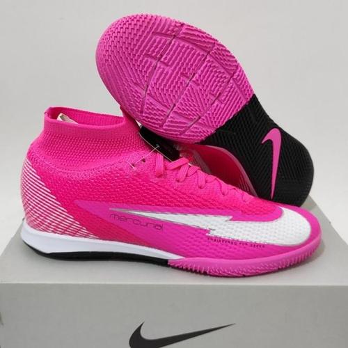 Jual TERBAIK SEPATU FUTSAL NIKE MERCURIAL SUPERFLY7 MBAPPE PINK IC
