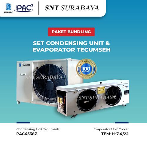 Jual CDU TECUMSEH SET DENGAN EVAP UNTUK CHILLER 3PK - EVAP CHILLER 3 ...