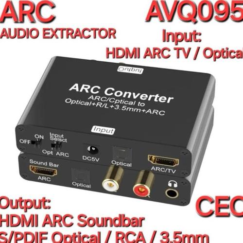 Jual AV AVQ095 HD ARC Audio Extractor to HD ARC Speaker SPDIF