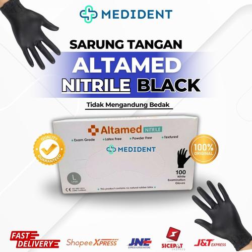 Jual Altamed Nitrile Black / Altamed Nitrile Black No Powder / Sarung ...